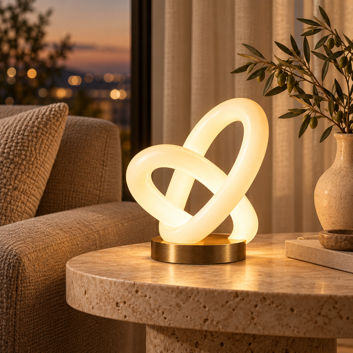 UOUOUOW™ Loopnest Sculptural Knot Table Lamp